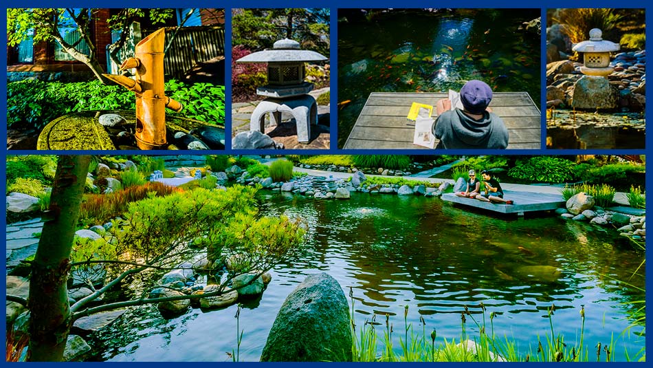 Image collage of the Shigematsu Memorial Garden