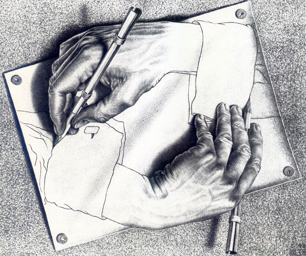 Drawing Hands, M.C. Escher