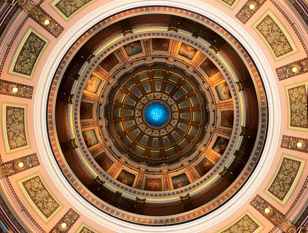 Michigan State Capitol Inside Dome Tim Burke