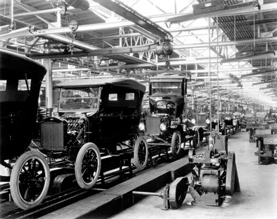 Model T Assembly Plant at Highland Park, Michigan