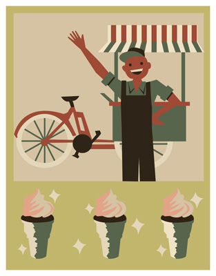 WPA Ice Cream Poster