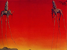 The Elephants, 1948, Salvador Dali