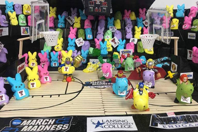 peeps diorama competition entry - The Avengers REAL Endgame