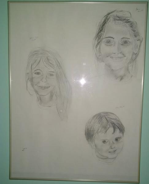a hand drawing of laura meyer's daughters