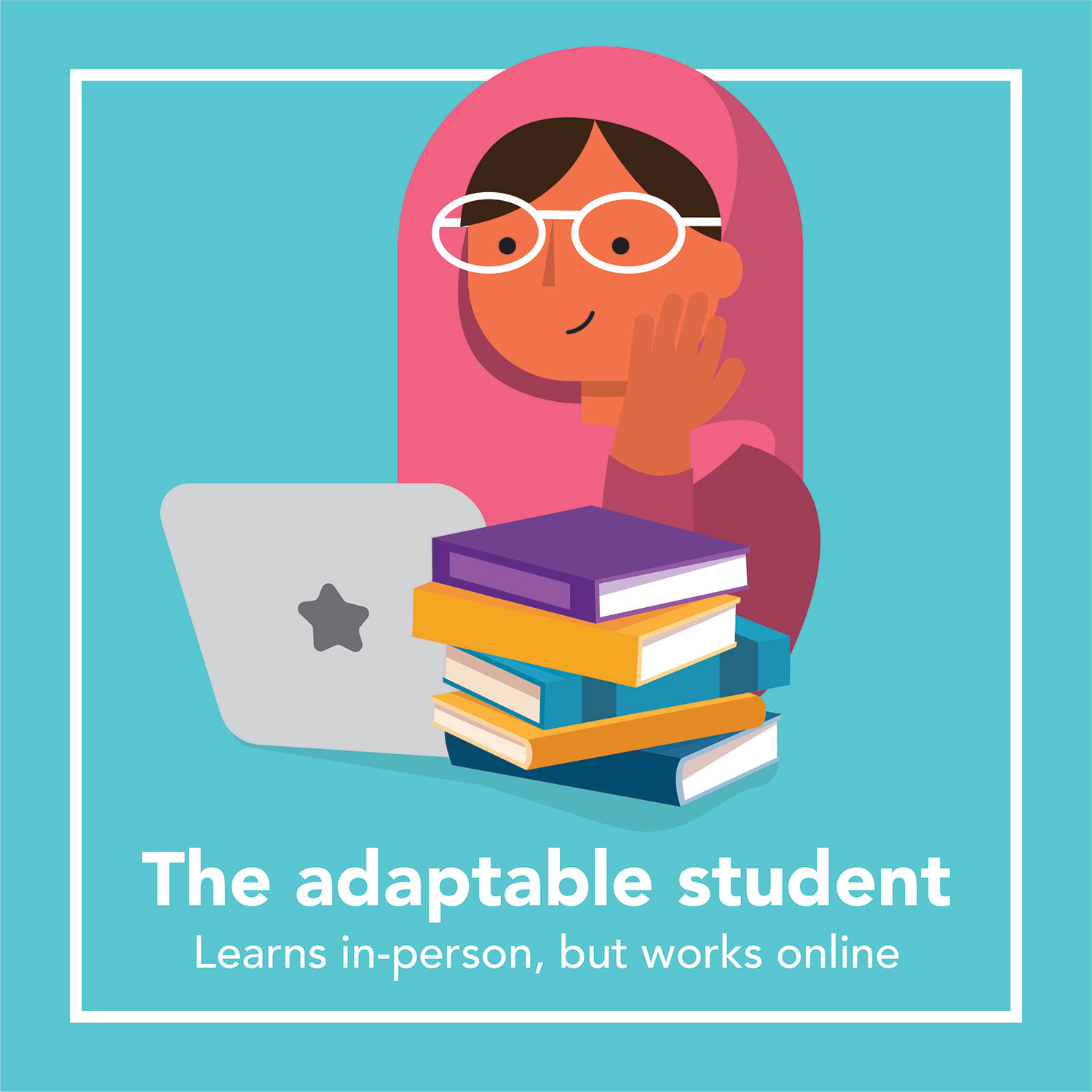 the adaptable student - learns in-person, but works online