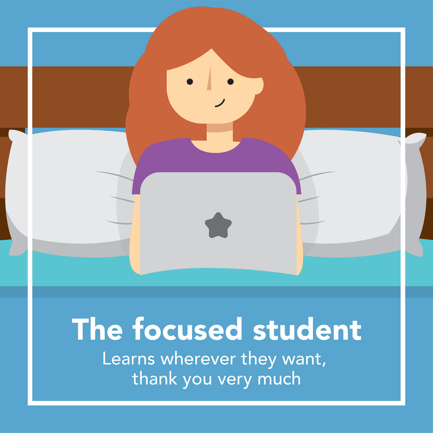 the focused student - learn wherever they want thank you very much