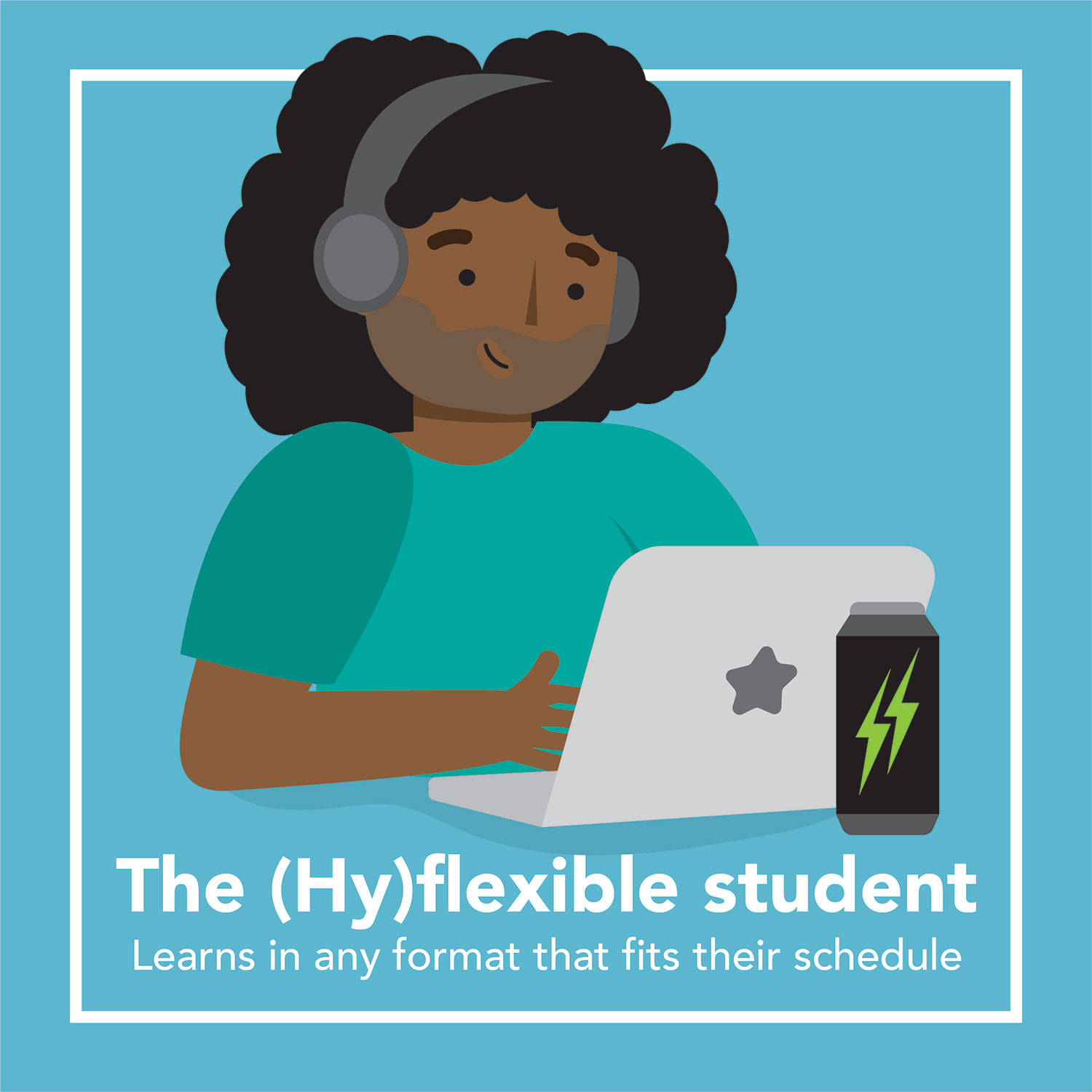the (hy)flexible student - learns in any format that fits their schedule