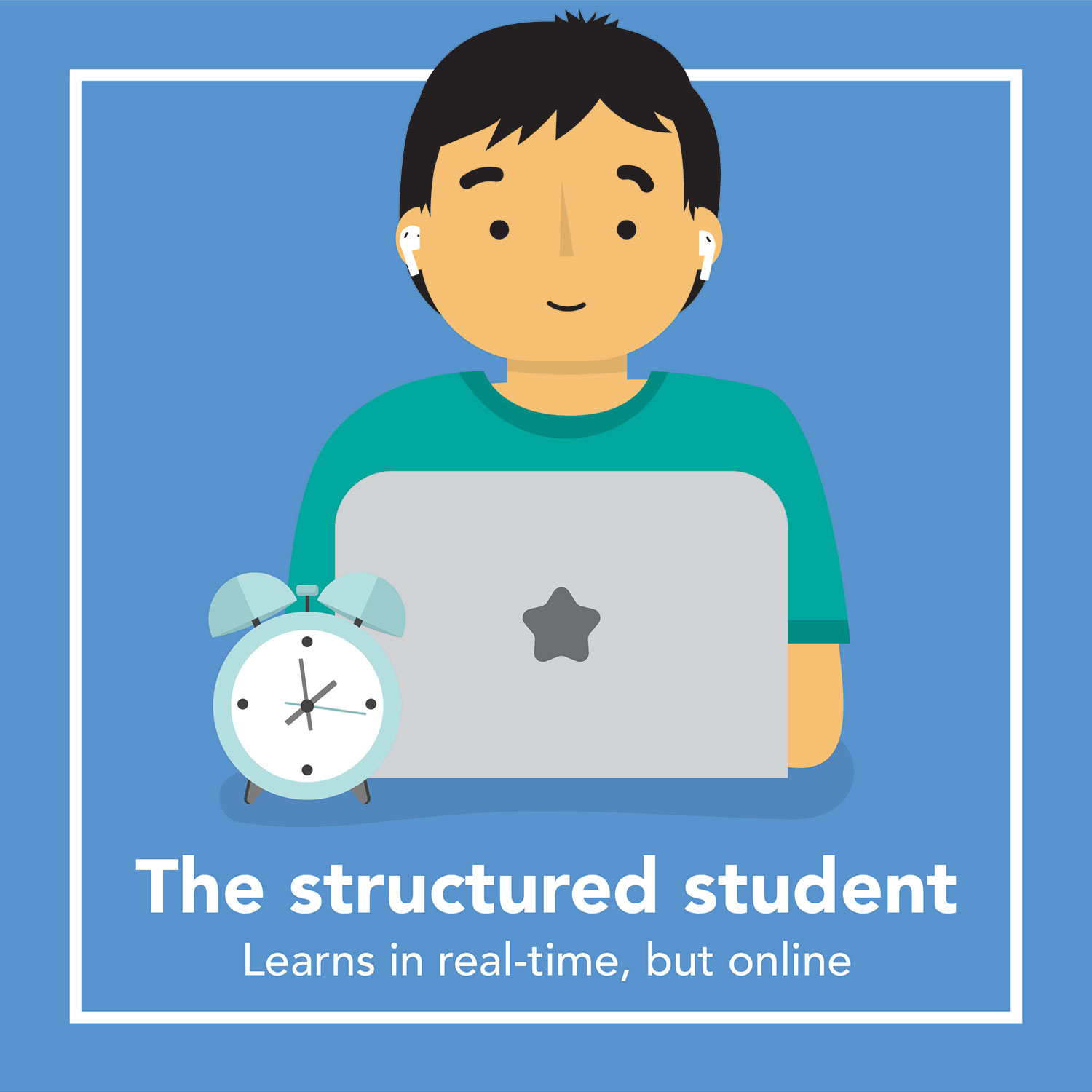 the structured student - learn in real-time, but online