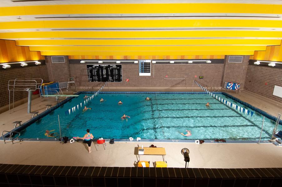 The pool that was in the Gannon Building.