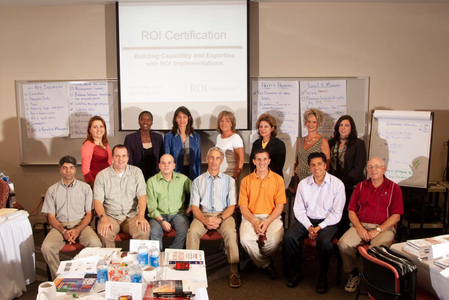 A group photograph of people who participated in the ROI Institute in 2006.