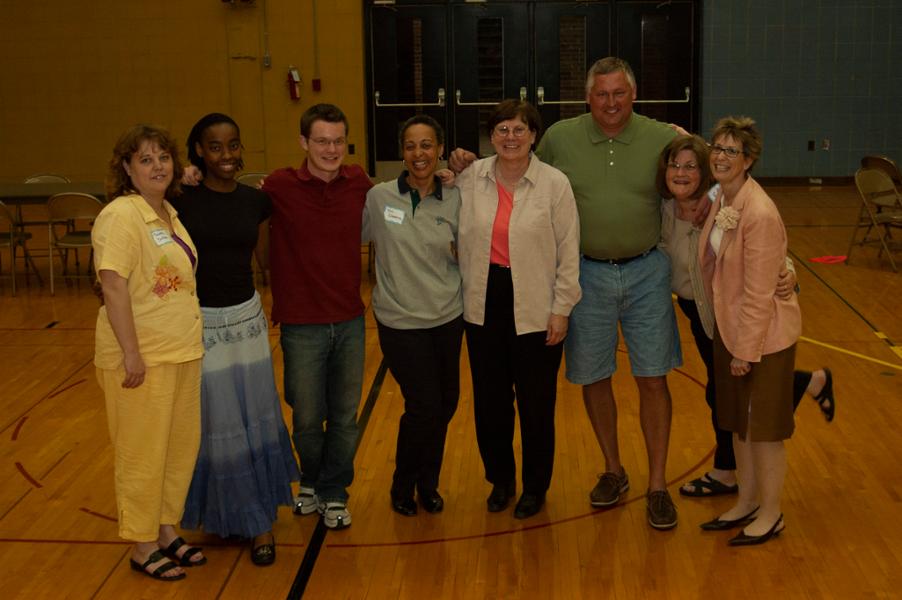 Students and staff pose for a photo at the STAR Institute reunion.