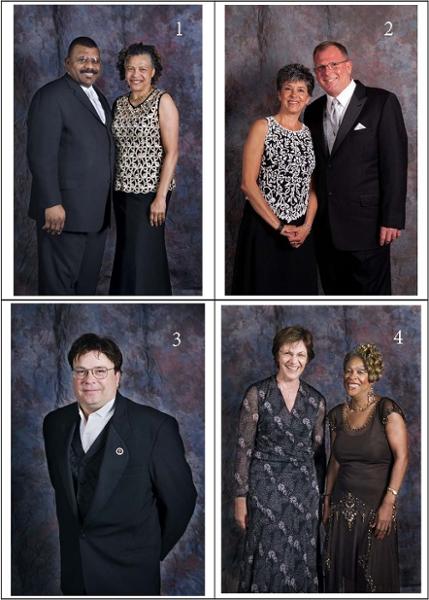 A set of four photographs of couples and individuals that attended LCC’s 50th Anniversary Gala Celebration.