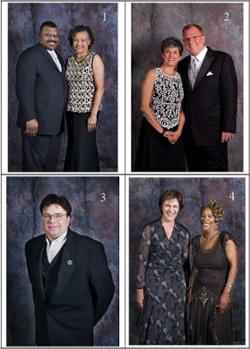 A set of four photographs of couples and individuals that attended LCC’s 50th Anniversary Gala Celebration.