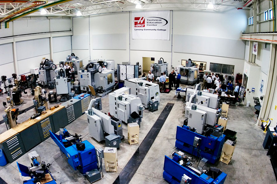 The HAAS Technical Education Center, at the newly opened West Campus, was for training students on CNC machines - ca. October 2006